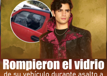 Asaltan a Aarón Mercury en plena calle, así le reventaron el vidrio de su automóvil