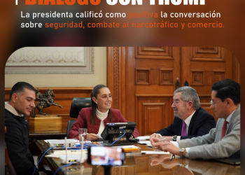 Sheinbaum destaca “buena conversación” con Trump sobre seguridad, combate al narcotráfico y comercio