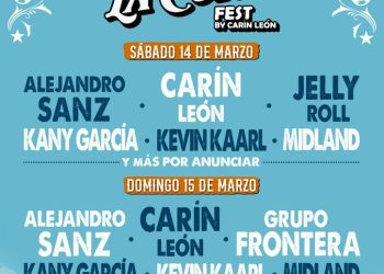 Carín León revela cartel de “La Cura Fest” con Alejandro Sanz y Jelly Roll