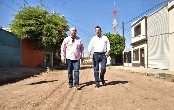 ALCALDE DE CAJEME, REALIZA RECORRIDO POR OBRAS EN EL MUNICIPIO