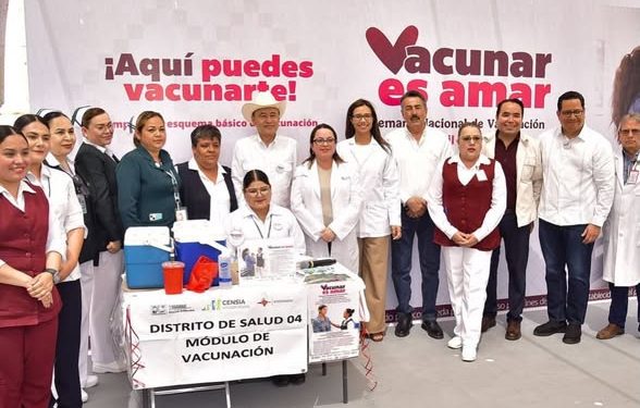 GOBERNADOR Y ALCALDE DE CAJEME, ACOMPAÑAN EN JORNADA DE VACUNACIÓN