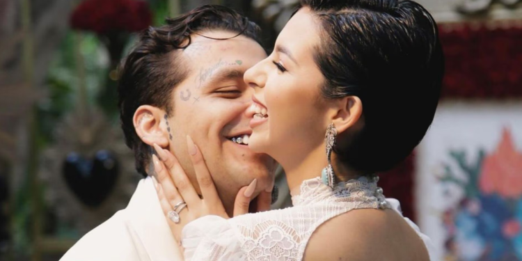 Christian Nodal explica por qué se pospuso su boda religiosa con Ángela Aguilar