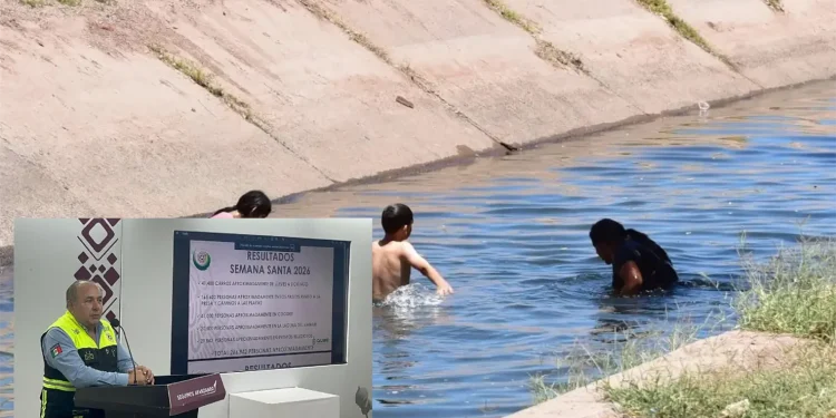 PIDEN EVITAR BAÑARSE EN CANALES TRAS HALLAZGO DE DOS CUERPOS EN CAJEME