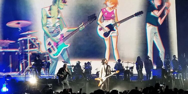 Gorillaz debuta nuevas canciones en vivo