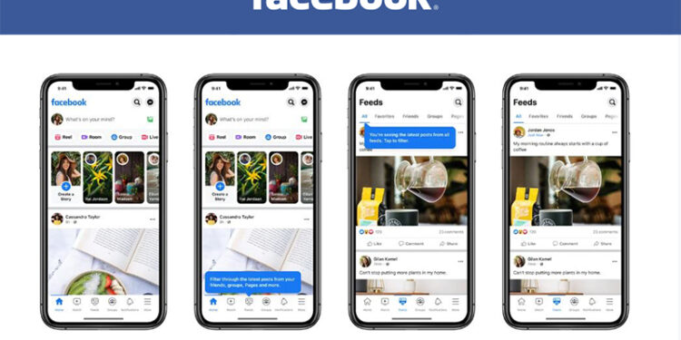 Facebook lanza nuevas pestañas: Feeds e Inicio para un mayor control de la cuenta