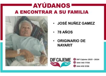 AYÚDANOS A LOCALIZAR A LOS FAMILIARES DEL SEÑOR JOSÉ NUÑEZ GAMEZ