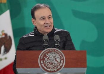 López Obrador en su visita número 24 a Sonora.