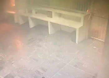 Revelan imágenes del incendio en la estación migratoria de Ciudad Juárez