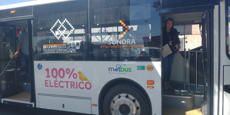 Se realiza prueba de autobús eléctrico en Cajeme