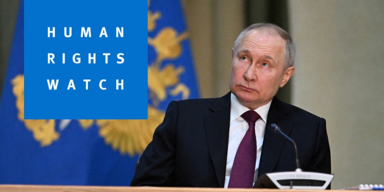 HRW celebra la orden de aprehensión contra Putin