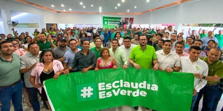 Claudia es verde; Sheinbaum suma un amplio respaldo entre integrantes del Partido Verde