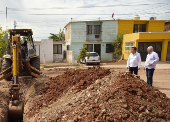 SUPERVISA ALCALDE JAVIER LAMARQUE TRABAJOS DE OBRAS A BENEFICIO DE LOS CAJEMENCES