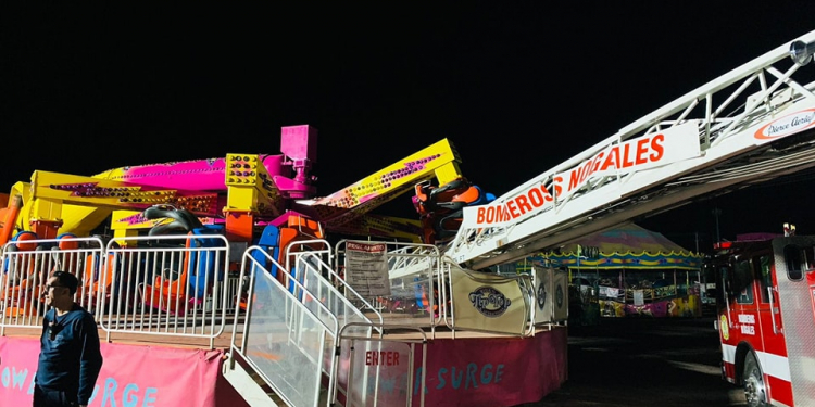 Suspende Protección Civil Sonora juegos mecánicos en la Feria de las Flores en Nogales