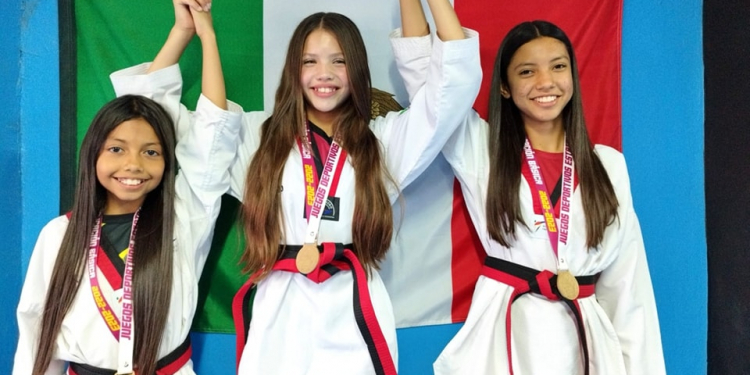 OBTIENEN CAJEMENSES MEDALLAS DE PRIMEROS LUGARES EN TAEKWONDO; REPRESENTARÁN A SONORA EN CINTA NEGRA