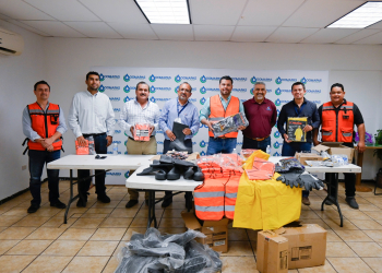 REALIZA TERCERA ENTREGA DEL 2023 DE MATERIAL DE SEGURIDAD Y PROTECCIÓN EL OOMAPAS DE CAJEME
