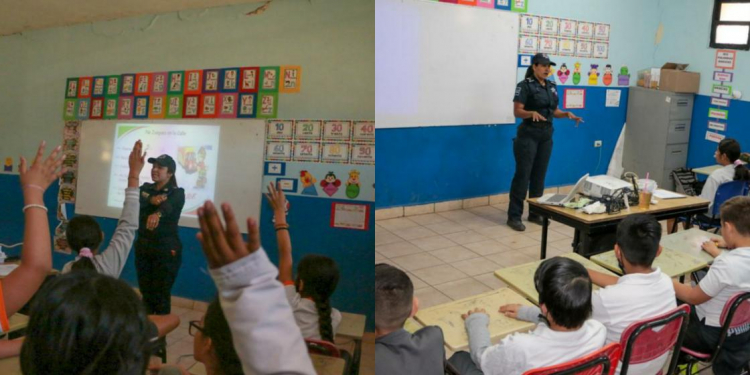 IMPARTE SSPM PLÁTICAS SOBRE LA SEGURIDAD PERSONAL A ESTUDIANTES