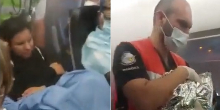 PASAJERA DIO A LUZ EN PLENO VUELO: EN CANCÚN