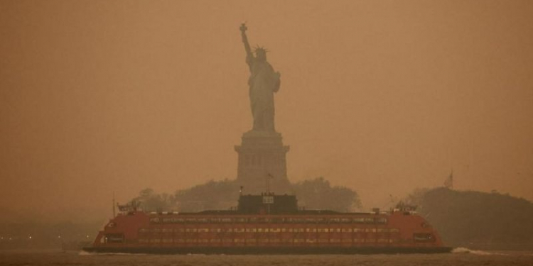 NUEVA YORK SE CONVIERTE EN LA CIUDAD DE PEOR CALIDAD DEL AIRE, POR INCENDIOS EN CANADÁ
