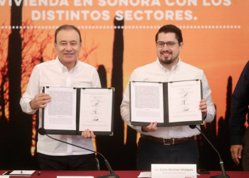 INVERTIRÁN GOBIERNO DE SONORA E INFONAVIT MIL 500 MILLONES DE PESOS PARA ABATIR REZAGO DE VIVIENDA