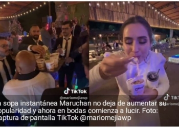 OFRECEN SOPA MARUCHAN AL FINAL DE SU BODA Y SE HACEN VIRALES
