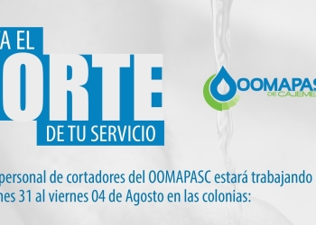 EVITA EL CORTE DE TU SERVICIO: OOMAPAS DE CAJEME