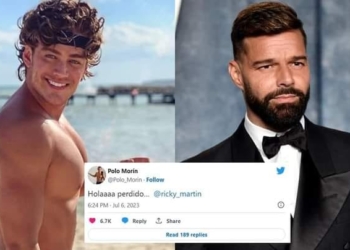 GUAPO ACTOR APROVECHA SOLTERÍA DE RICKY MARTIN Y LE DEDICA CANCIÓN DE GRUPO FIRME
