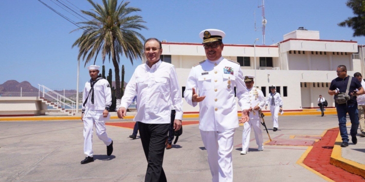 TRABAJO CONJUNTO ENTRE SEMAR Y GOBIERNO DE SONORA BENEFICIA AL DESARROLLO DEL ESTADO: ALFONSO DURAZO