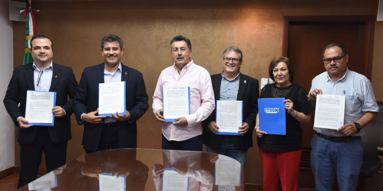 FIRMA GOBIERNO MUNICIPAL CONVENIOS DE COLABORACIÓN CON INSTITUTO TECNOLÓGICO DE SONORA