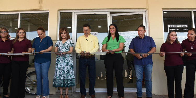PARTICIPA LAMARQUE CANO EN INAUGURACIÓN DE NUEVA UBICACIÓN DEL REGISTRO CIVIL