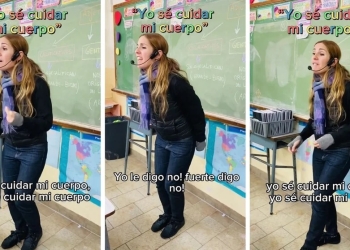 MAESTRA SE VUELVE VIRAL, POR SU PECULIAR FORMA DE ENSEÑAR A SUS ALUMNOS A RESPETAR SUS CUERPOS