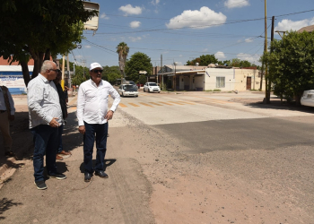 SUPERVISA LAMARQUE CANO AVANCES EN OBRAS DE PAVIMENTACIÓN