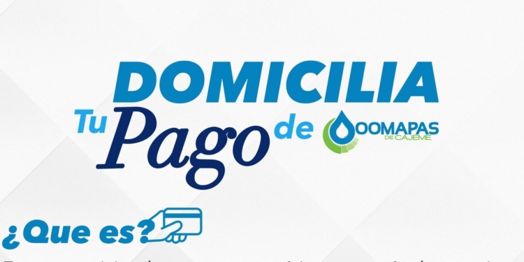 RECUERDA QUE PUEDES DOMICILIAR TU TARJETA BANCARIA PARA HACER TU PAGO DE AGUA