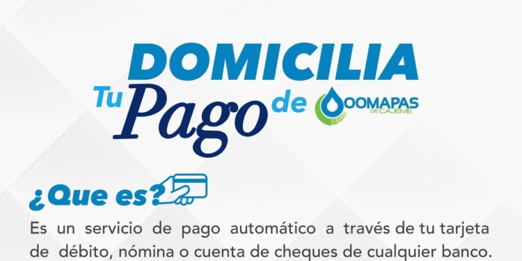 RECUERDA QUE PUEDES DOMICILIAR TU TARJETA BANCARIA PARA HACER TU PAGO DE AGUA