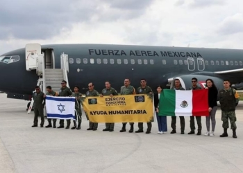 UN TOTAL DE 135 MEXICANOS VIAJAN EN AVIÓN MILITAR PROCEDENTES DE ISRAEL