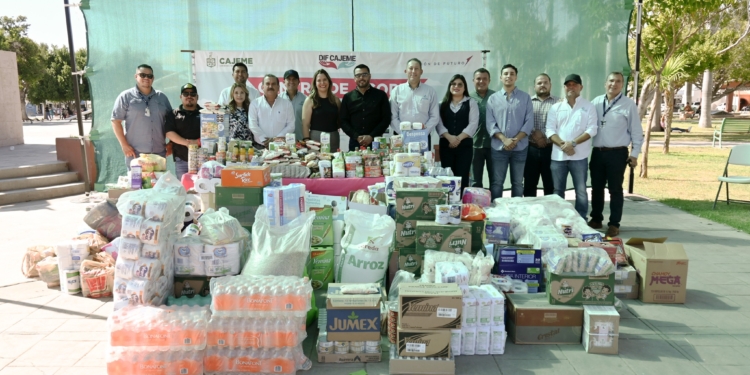 OOMAPAS DE CAJEME ENTREGA APOYO PARA DAMNIFICADOS DE GUERRERO