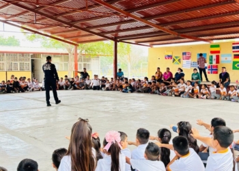 POLICÍA ESTATAL TIENE MÁS DE 180 NIÑAS Y NIÑOS PROMOTORES DE LA PAZ EN VÍCAM