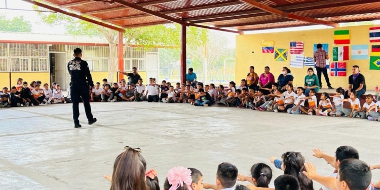 POLICÍA ESTATAL TIENE MÁS DE 180 NIÑAS Y NIÑOS PROMOTORES DE LA PAZ EN VÍCAM