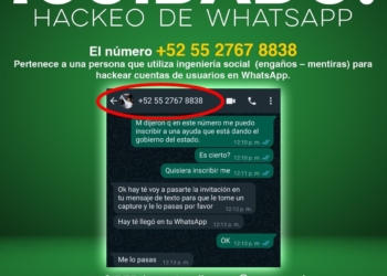 UNIDAD CIBERNÉTICA EMITE ALERTA POR NÚMERO TELEFÓNICO QUE UTILIZAN PARA HACKEO DE WHATSAPP