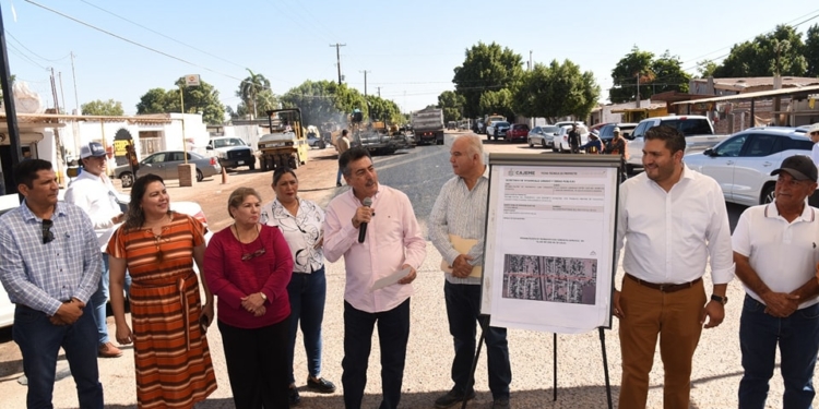 SIGUEN LAS OBRAS EN CAJEME: AHORA EN QUETCHEHUECA