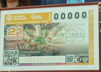 LA FAMOSA CARNE ASADA DE SONORA ESTARÁ EN LOS CACHITOS DE LA LOTERIA NACIONAL