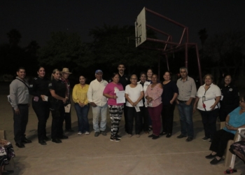 POLICÍA MUNICIPAL Y COMUNIDAD UNEN ESFUERZOS EN EL EJIDO GUADALUPE VICTORIA