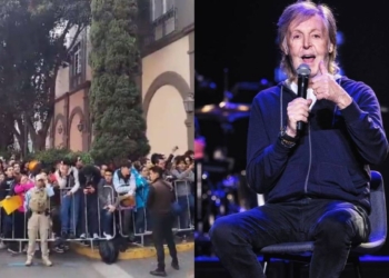 FANS DE PAUL McCARTNEY LE LLEVAN SERENATA, HORAS ANTES DEL PRIMER CONCIERTO EN MÉXICO