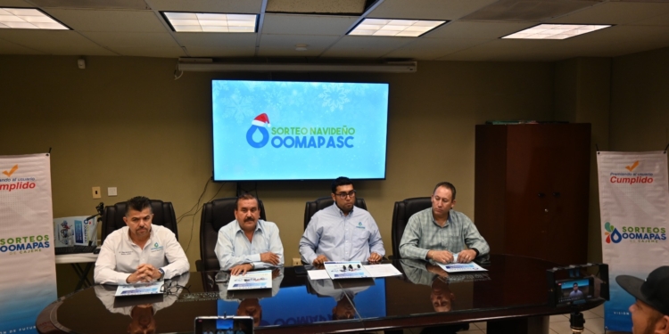 FABULOSOS PREMIOS PARA USUARIOS CUMPLIDOS DEL OOMAPAS DE CAJEME EN EL SORTEO DE NAVIDAD