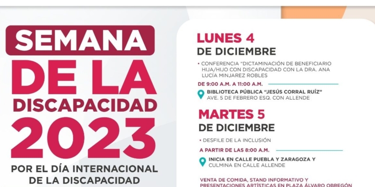 ANUNCIAN SEMANA DE LA DISCAPACIDAD 2023