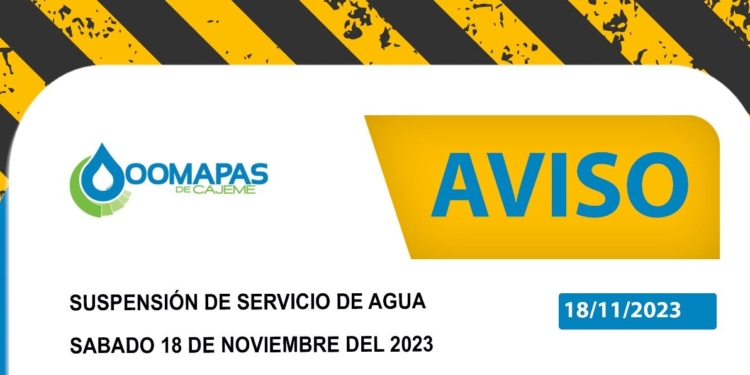 YA SE COMIENZAN LOS TRABAJOS EN TUBERÍA SANITARIA, QUE CAUSARA SUSPENCIÓN DE AGUA A MEDIA CIUDAD