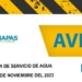 YA SE COMIENZAN LOS TRABAJOS EN TUBERÍA SANITARIA, QUE CAUSARA SUSPENCIÓN DE AGUA A MEDIA CIUDAD