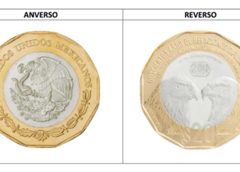 NUEVA MONEDA DE 20 PESOS CONMEMORA VÍNCULO MÉXICO-ESTADOS UNIDOS