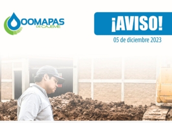 AVISO A LA COLONIA CENTRO, POR CORTE DE SUMINISTRO DE AGUA