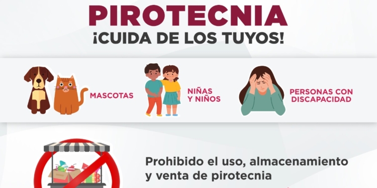 SE SANCIONARÁ A QUIEN VENDA, COMPRE O USE PIROTECNIA EN CAJEME