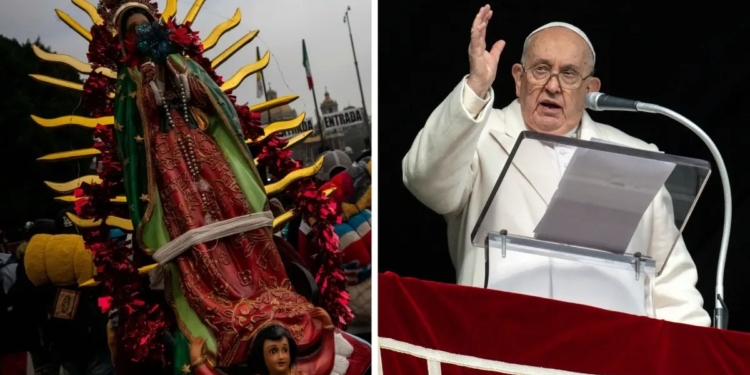 VIRGEN DE GUADALUPE NO TOLERA ‘IDEOLOGÍAS’ NI ES ‘PARA GANAR DINERO’: PAPA FRANCISCO